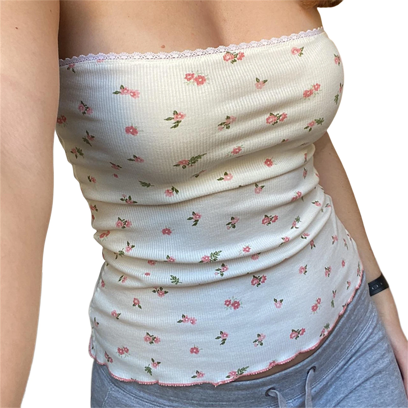 Strapless Bra Backless - 여성 캐주얼 튜브 탑, 클럽 파티를